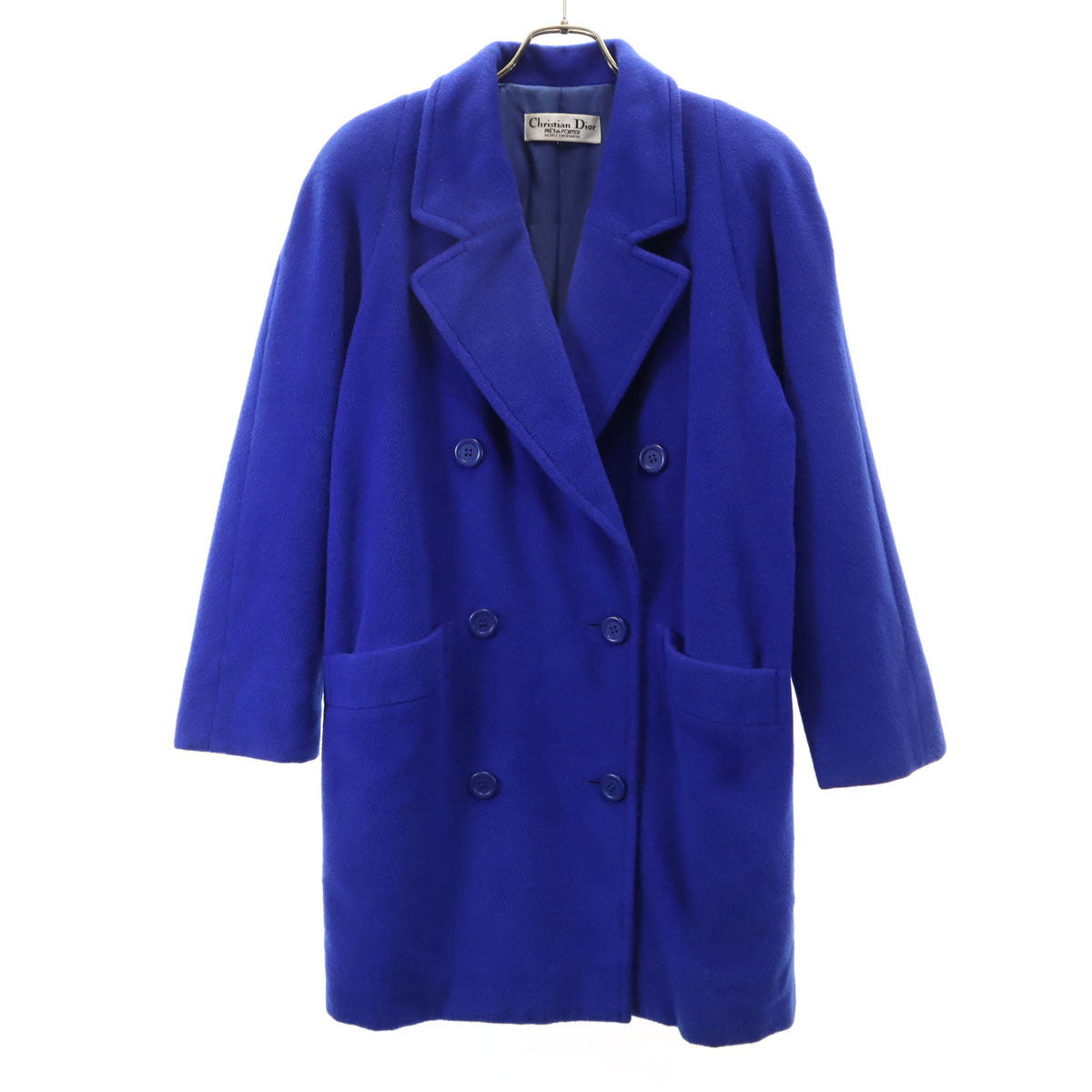 Christian Dior PRET-A-PORTER クリスチャンディオール プレタポルテ 90s オールド ダブルブレスト ウールコート ブルー系 メンズ