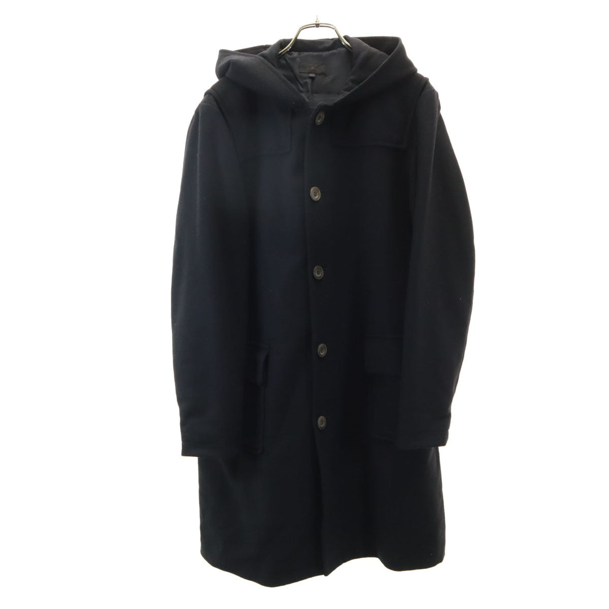 A.P.C. アーペーセー フランス製 フーデッド ウールコート S ブラック メンズ