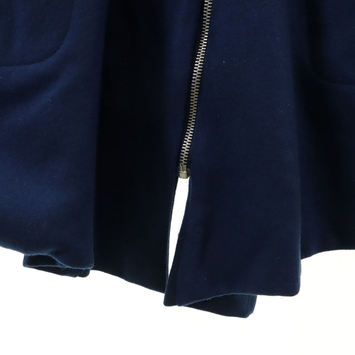 hui-hui ウィウィ ドイツ製 ウールコート S ネイビー レディース