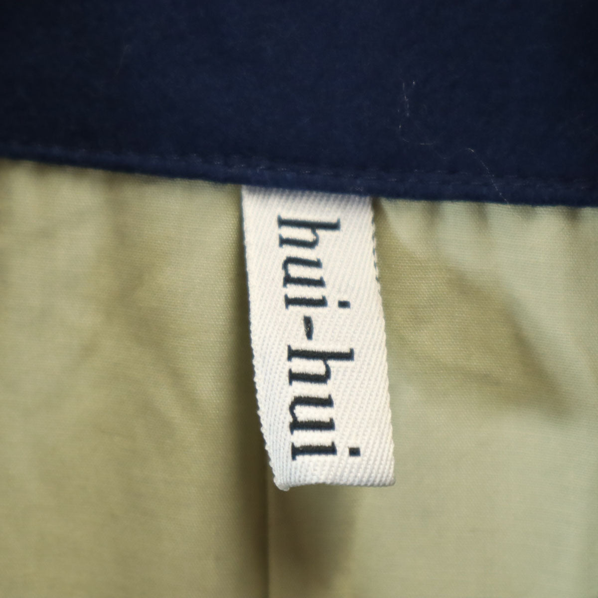 hui-hui ウィウィ ドイツ製 ウールコート S ネイビー レディース