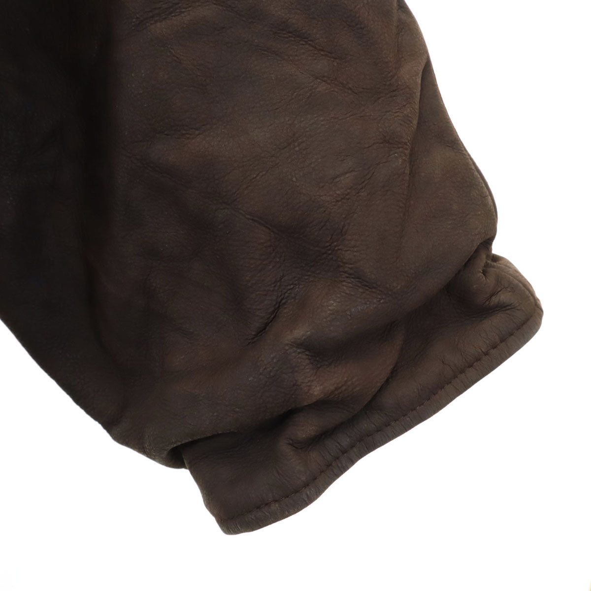 80s 90s オールド ファイヤーマン レザーコート 54 ブラウン 裏キルティング メンズ