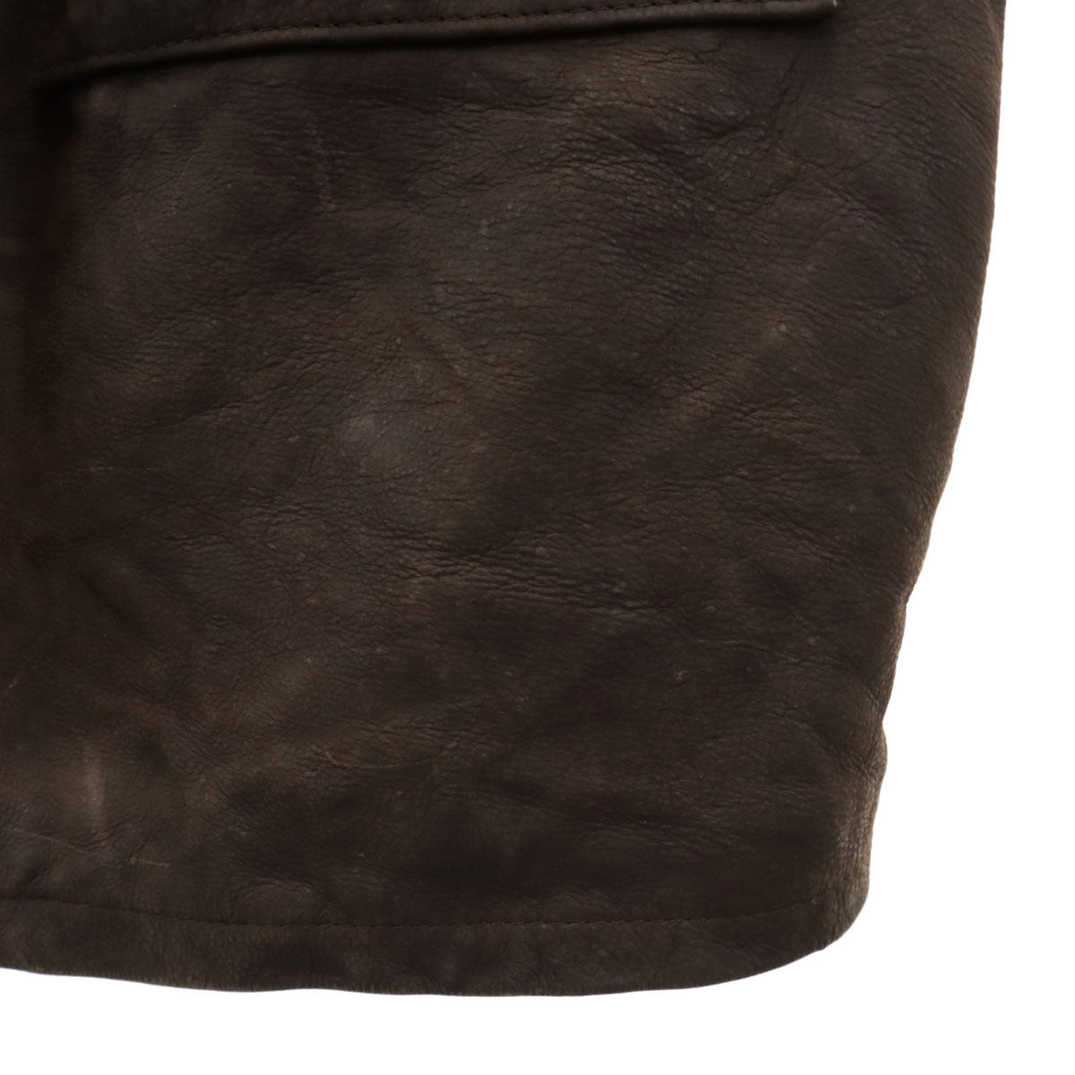 80s 90s オールド ファイヤーマン レザーコート 54 ブラウン 裏キルティング メンズ