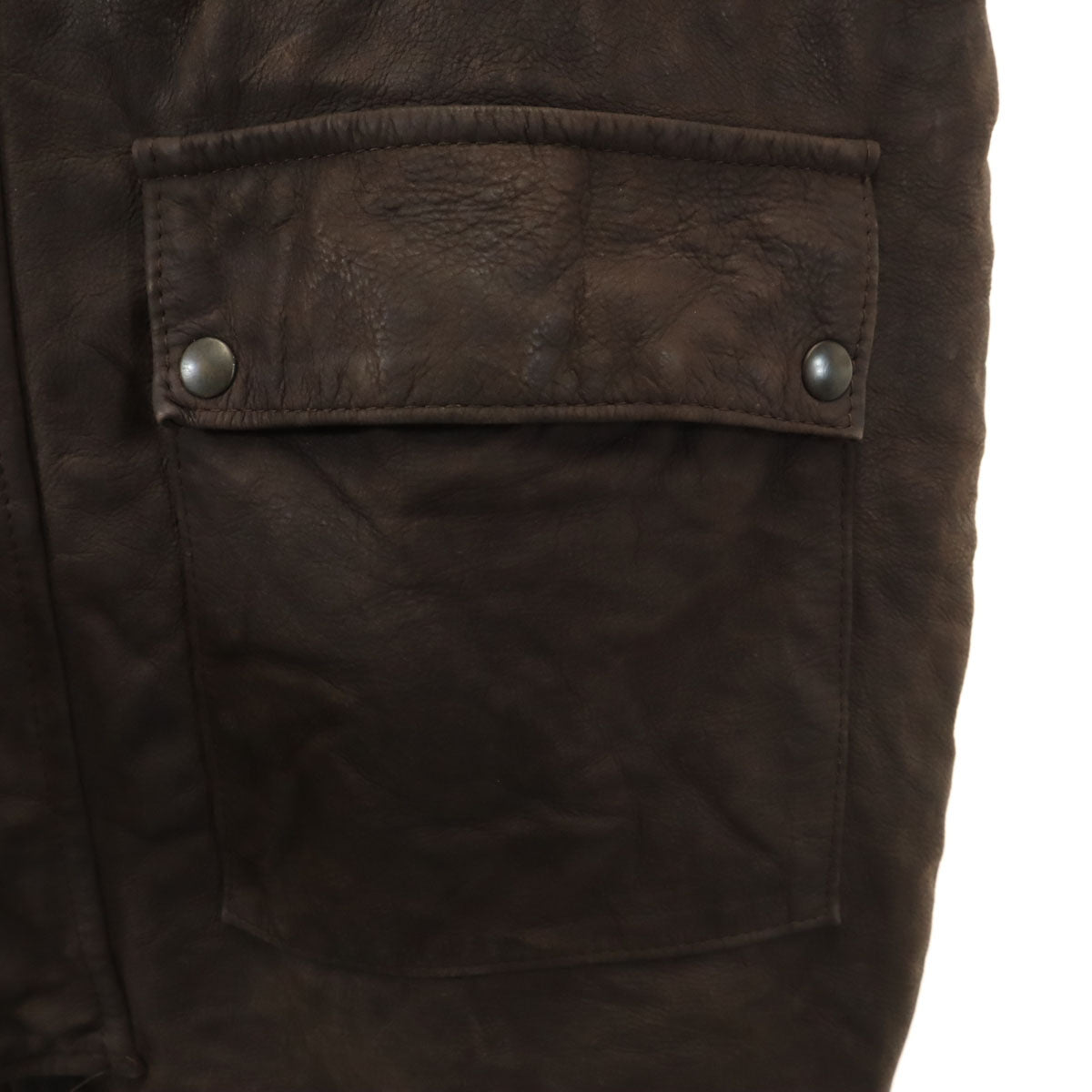 80s 90s オールド ファイヤーマン レザーコート 54 ブラウン 裏キルティング メンズ