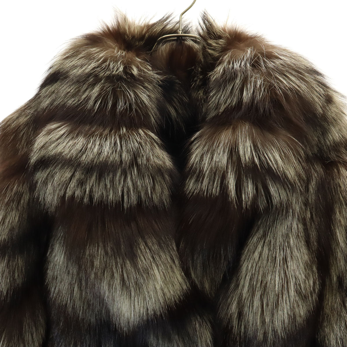 美品 SAGA FOX サガフォックス 毛皮コート F ブラウン レディース