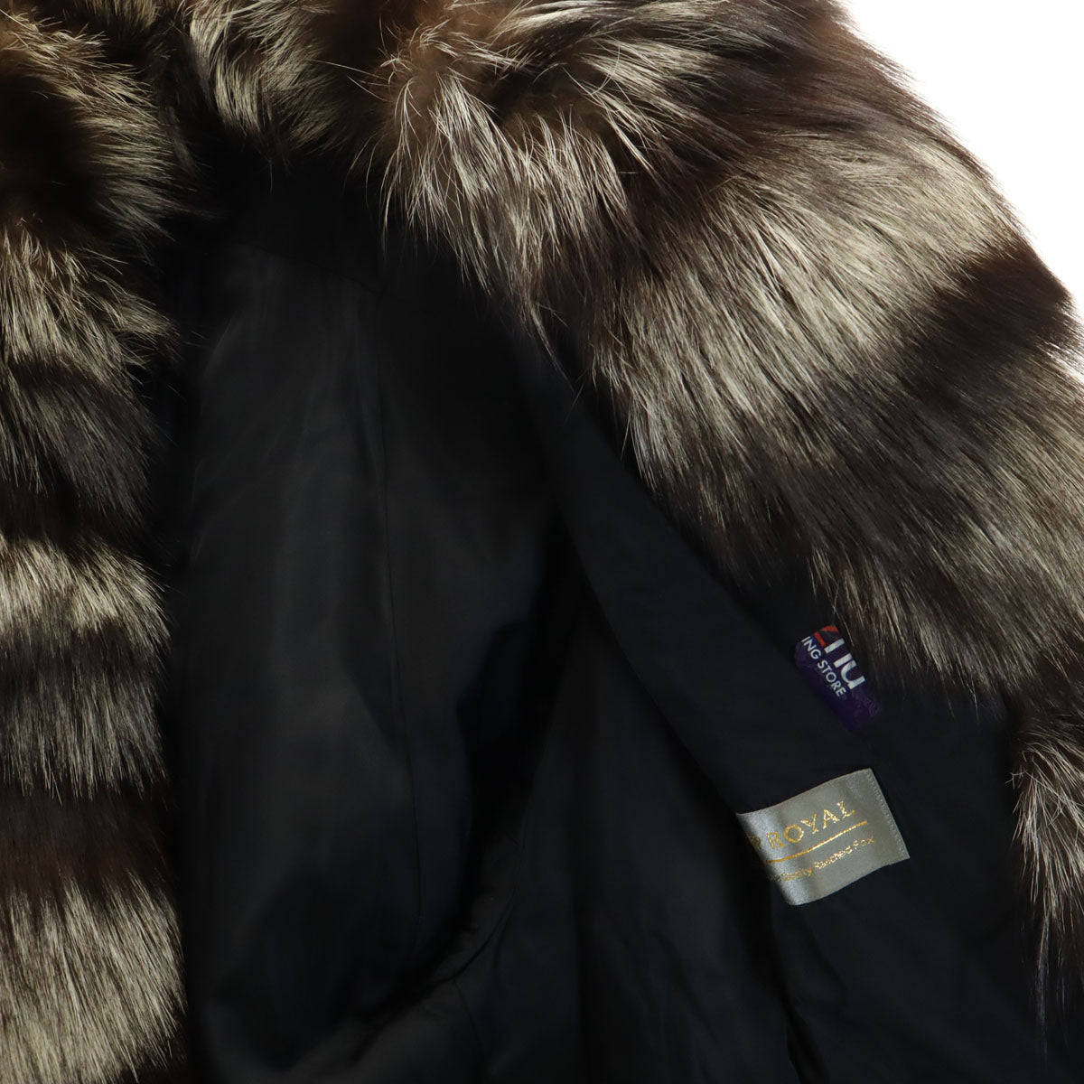 美品 SAGA FOX サガフォックス 毛皮コート F ブラウン レディース