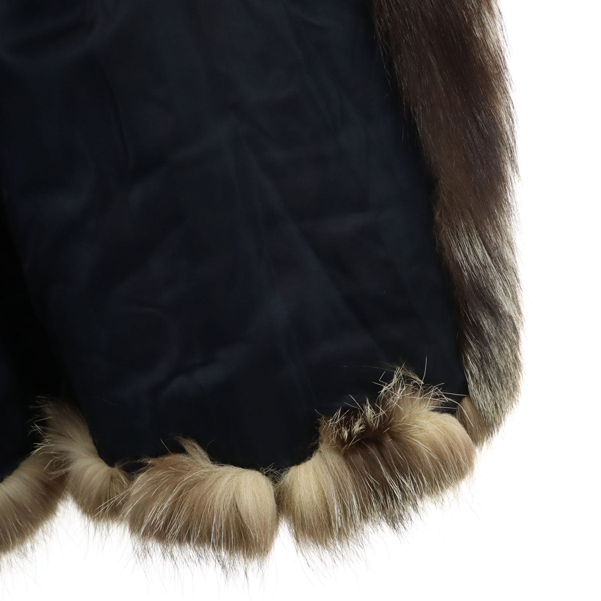 美品 SAGA FOX サガフォックス 毛皮コート F ブラウン レディース