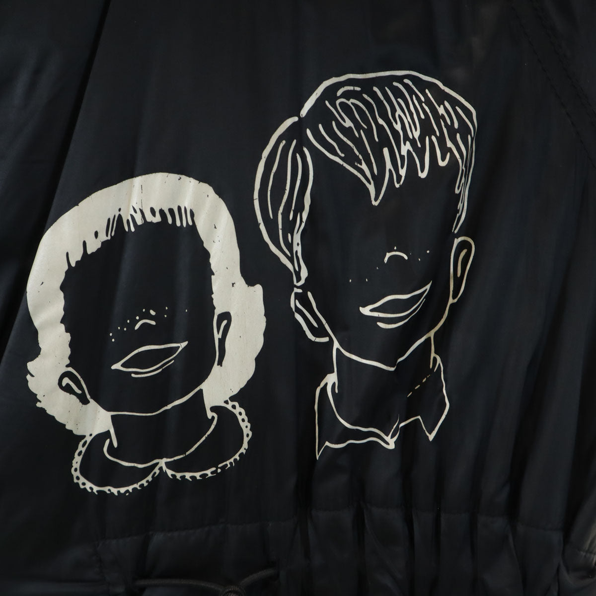 UNDERCOVER アンダーカバー バックプリント ヒューマン コントロール システム 中綿コート 1 ブラック メンズ