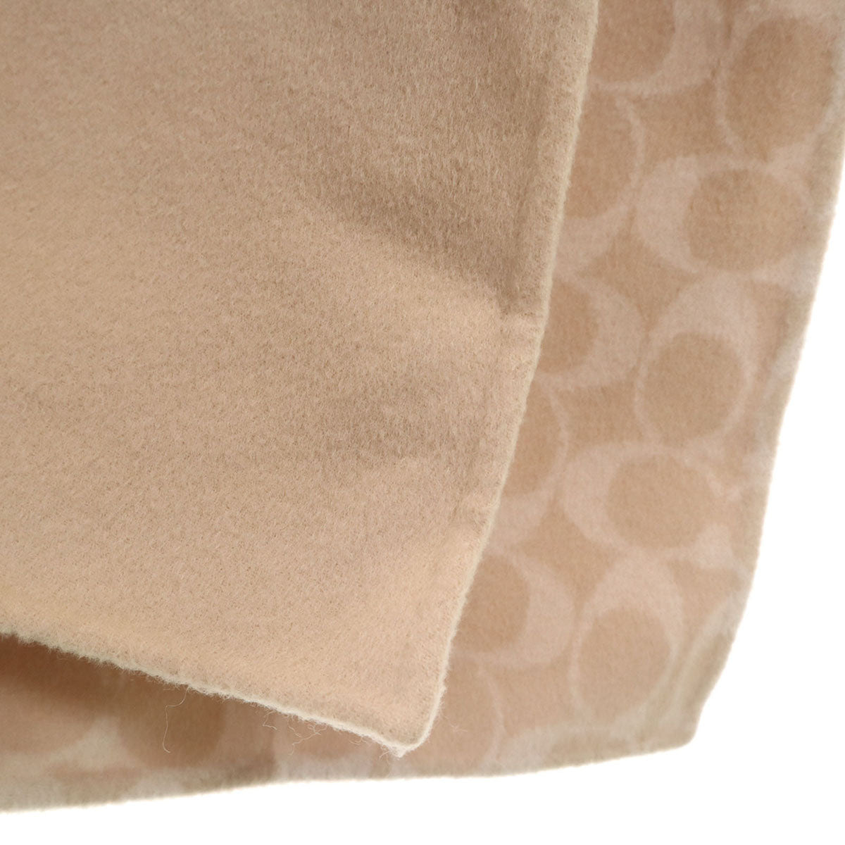 COACH コーチ ウールブレンド ポンチョ XS/S ベージュ系 レディース