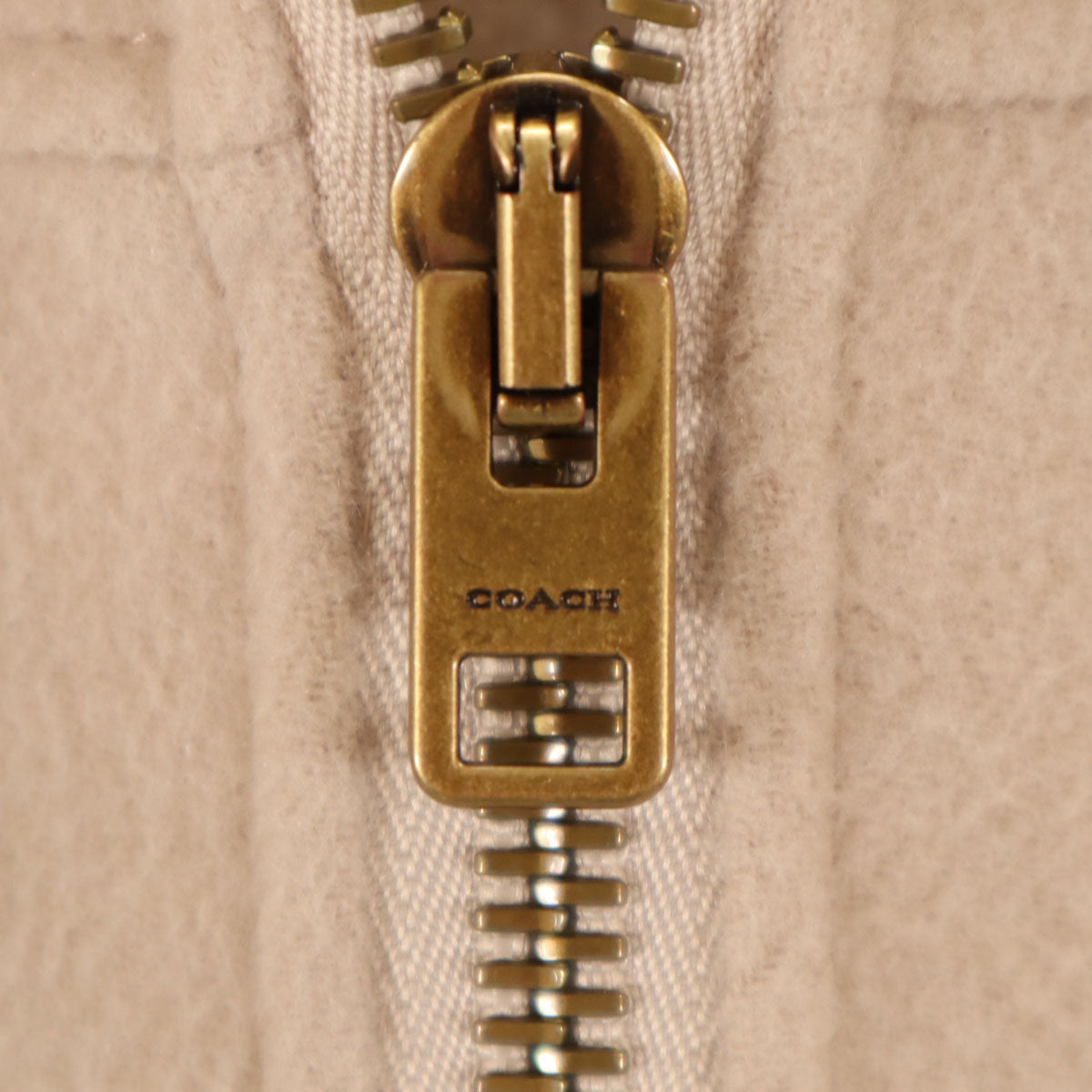 COACH コーチ ウールブレンド ポンチョ XS/S ベージュ系 レディース