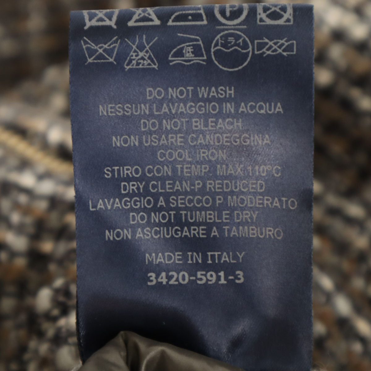 Herno ヘルノ イタリア製 ツイード コート 40 グレー系 薄中綿入り レディース