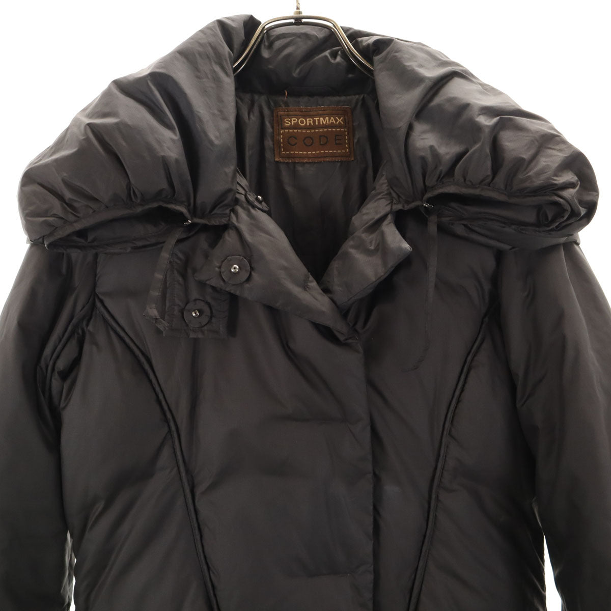SPORT MAX CODE スポーツマックスコーデ ダウンコート 42 ブラック レディース