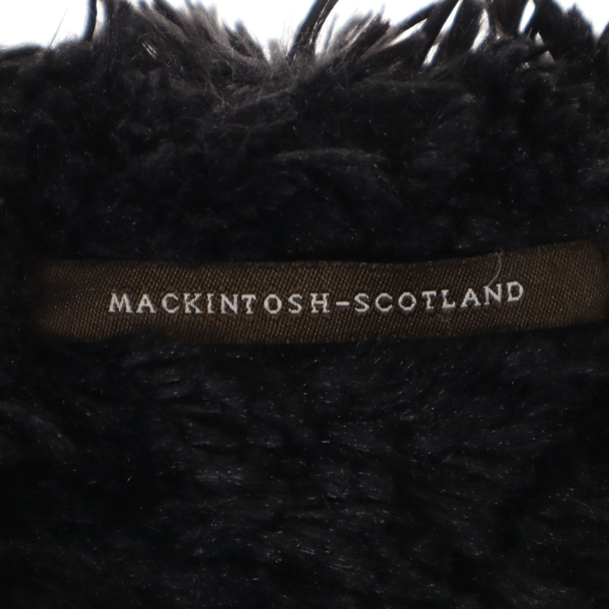 MACKINTOSH SCOTLAND マッキントッシュスコットランド USA製 キルティングコート 36 ブラック 裏ボア レディース