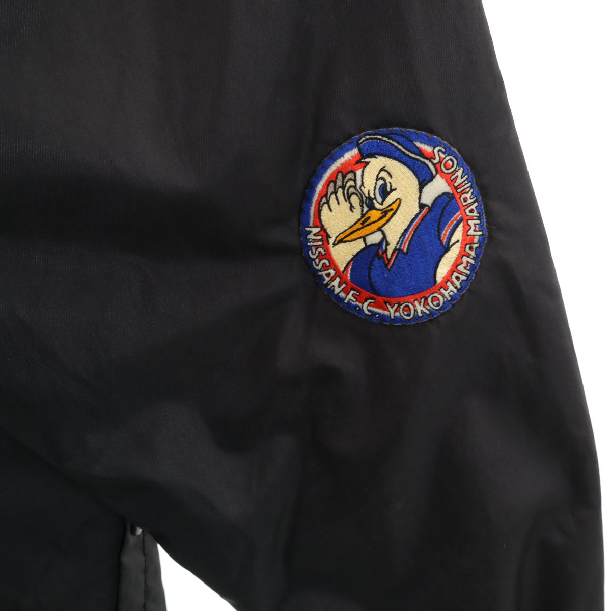 adidas アディダス 80s デサント製 ヴィンテージ トレフォイルロゴ ベンチコート L ブラック メンズ