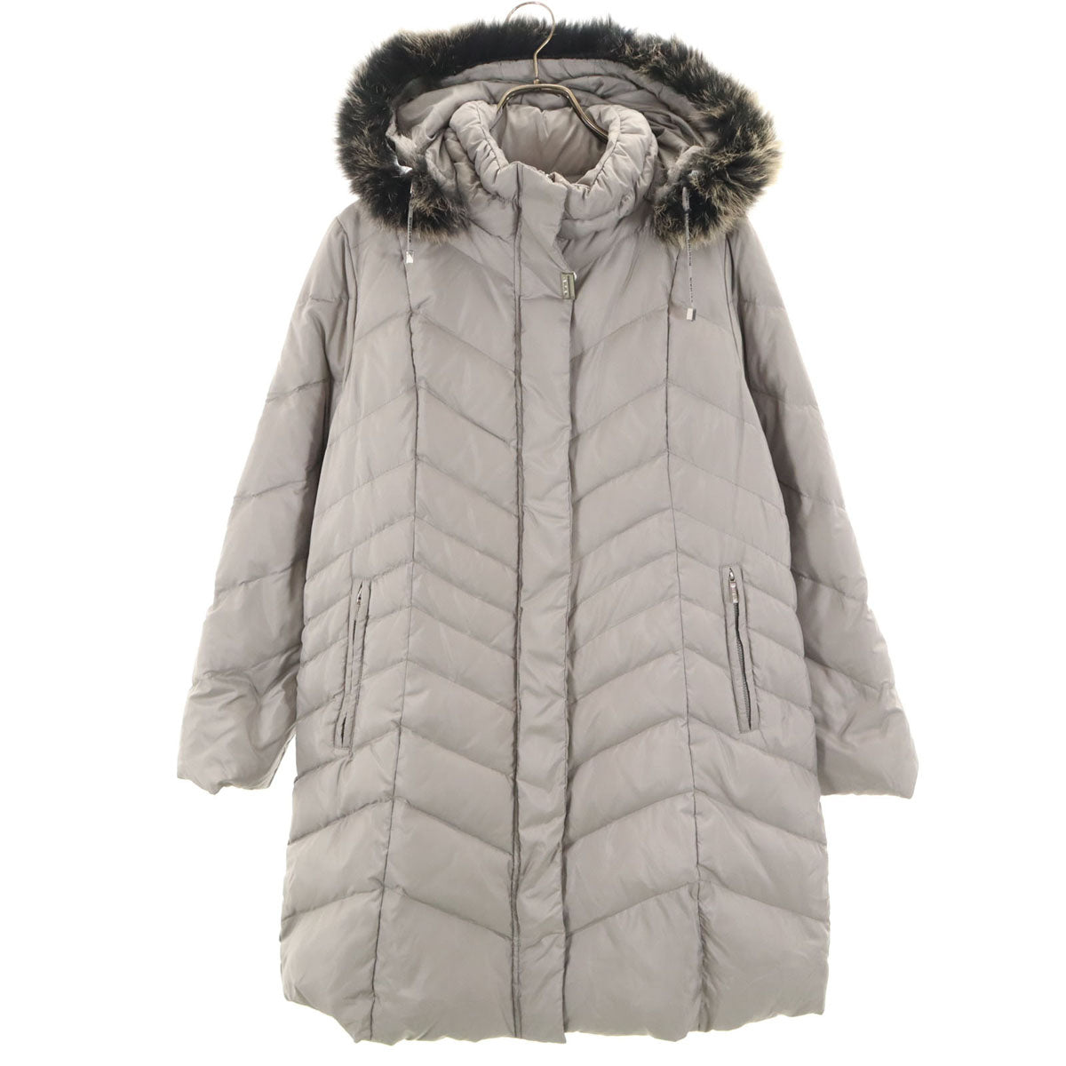 BALMAIN バルマン ダウンコート L グレー レディース
