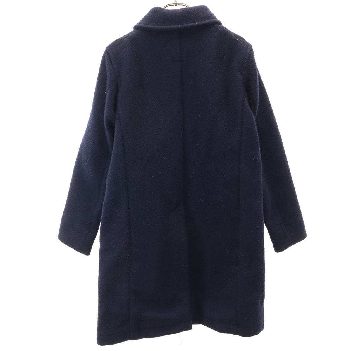 Danton ダントン 日本製 ウールモッサ コート 38 ネイビー レディース