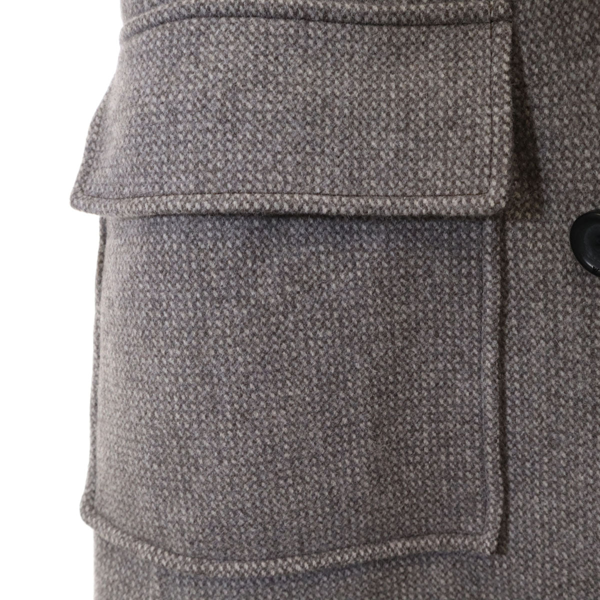 美品 LOUIS VUITTON ルイヴィトン イタリア製 ダブルブレスト ウールコート 36 グレー レディース