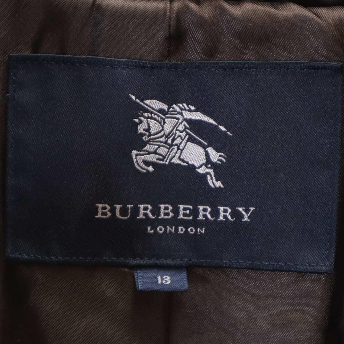 BURBERRY LONDON バーバリーロンドン チェック柄 ダウンコート 13 ブラウン 三陽商会 レディース
