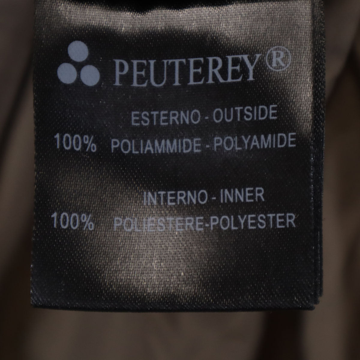 PEUTEREY ピューテリー ダウンコート 50 チャコールグレー メンズ