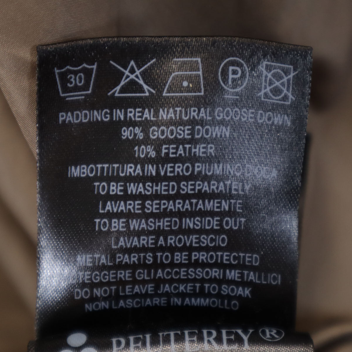 PEUTEREY ピューテリー ダウンコート 50 チャコールグレー メンズ