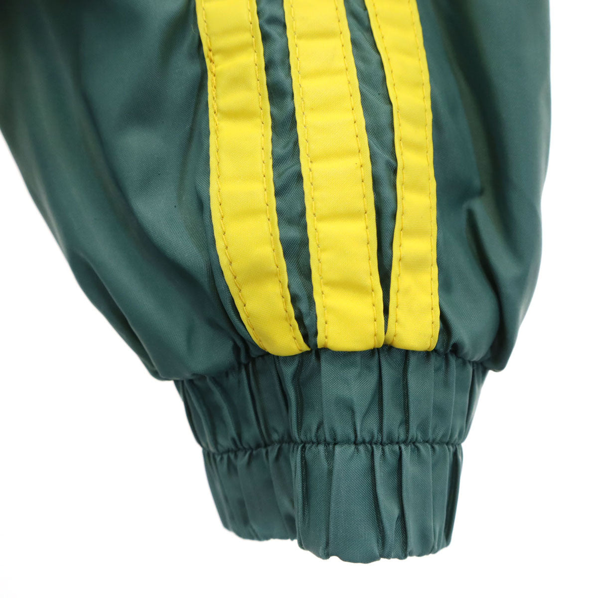 adidas アディダス 80s ヴィンテージ バックトレフォイルロゴ 中綿コート L グリーン デサント 裏ボア メンズ