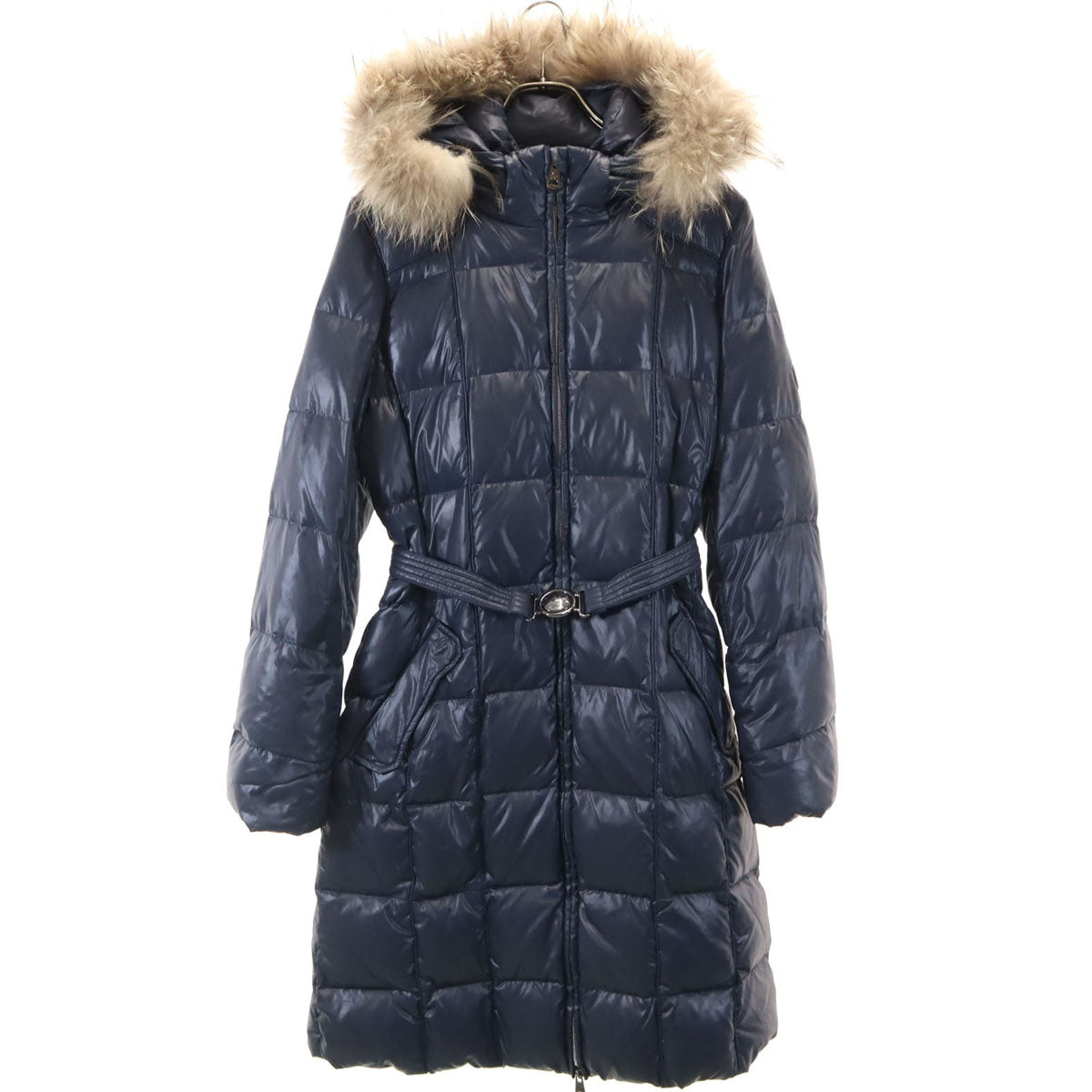 WEEKEND MaxMara ウィークエンドマックスマーラ ダウンコート 40 ネイビー レディース