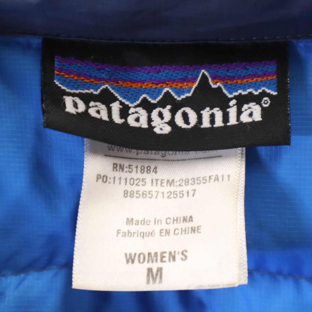 patagonia パタゴニア フィオナ ダウンコート M 青紺 28355FA11 アウトドア レディース