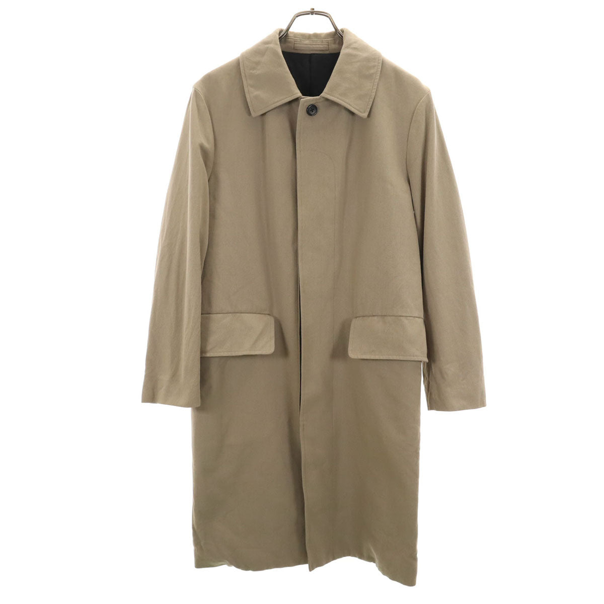 MARGARET HOWELL マーガレットハウエル ウールブレンド ステンカラーコート S ベージュ メンズ
