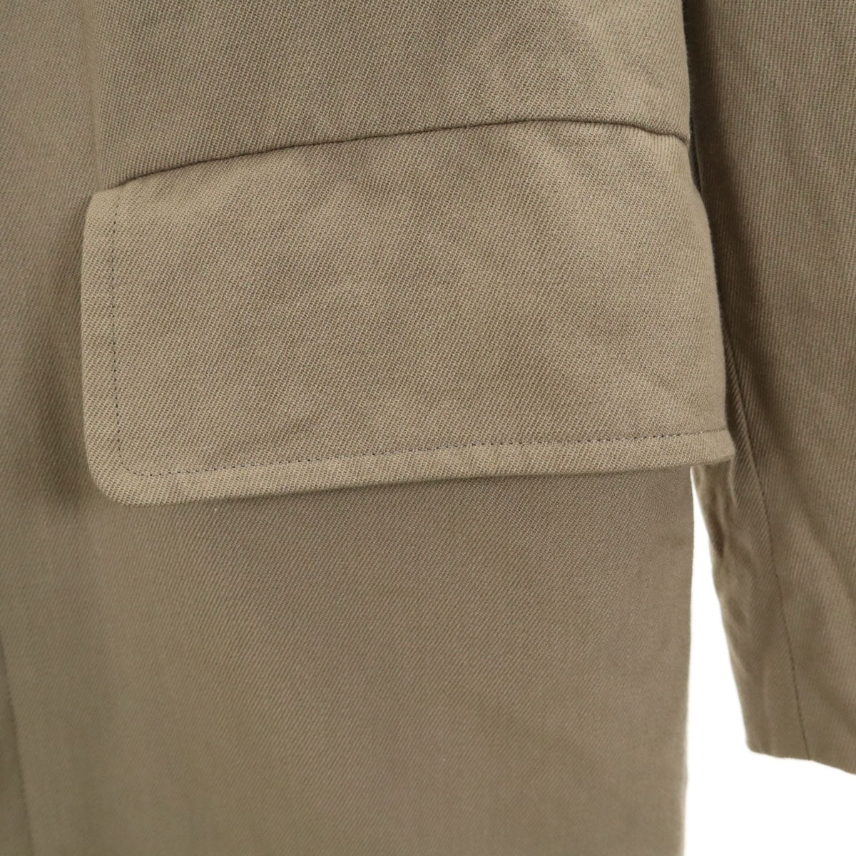 MARGARET HOWELL マーガレットハウエル ウールブレンド ステンカラーコート S ベージュ メンズ