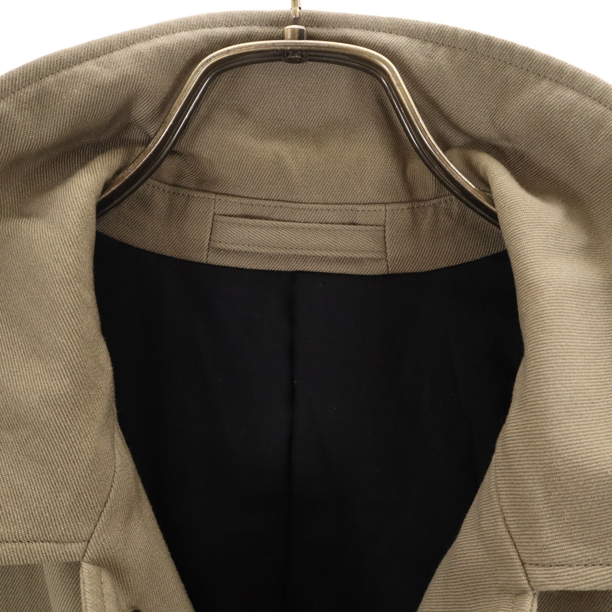 MARGARET HOWELL マーガレットハウエル ウールブレンド ステンカラーコート S ベージュ メンズ