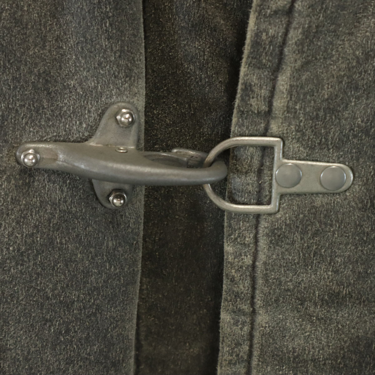 美品 AVIREX アヴィレックス コーティング加工 ファイヤーマン コート L グレー系 裏ボア メンズ