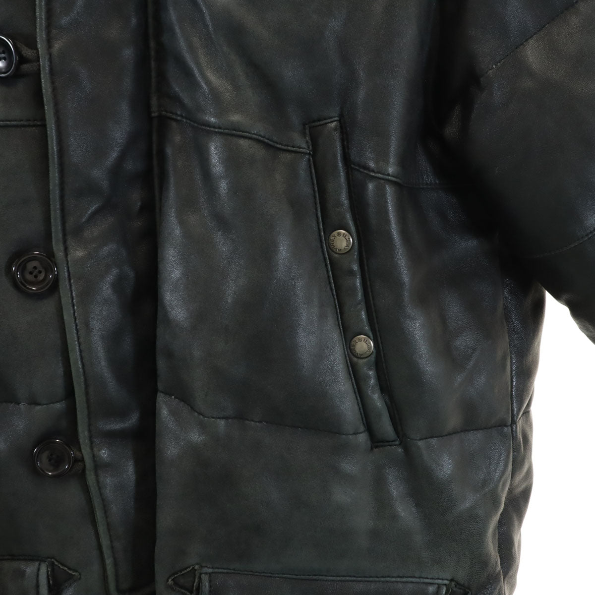 AVIREX アヴィレックス 羊革 レザー N-3B フライトジャケット XL ブラック メンズ