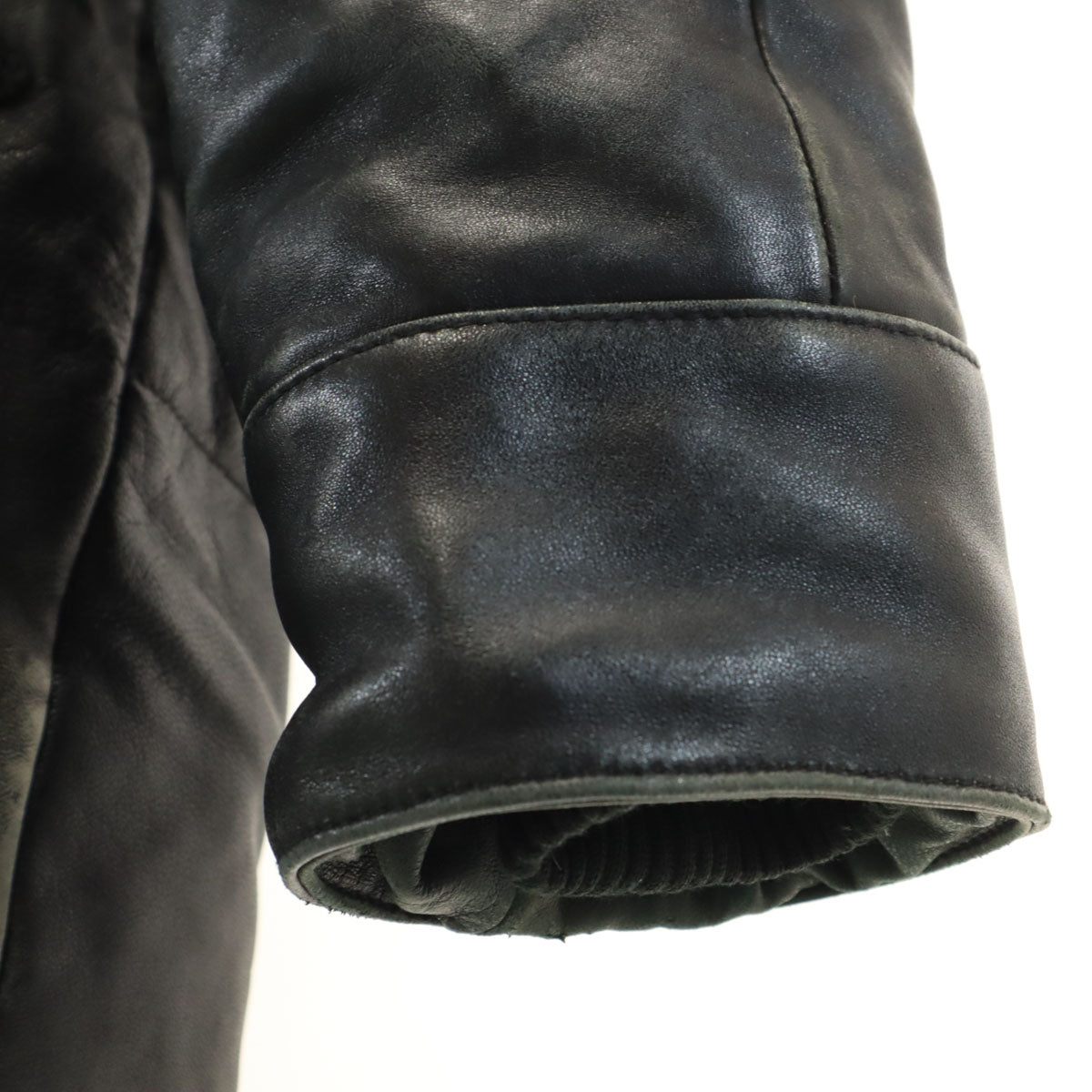 AVIREX アヴィレックス 羊革 レザー N-3B フライトジャケット XL ブラック メンズ