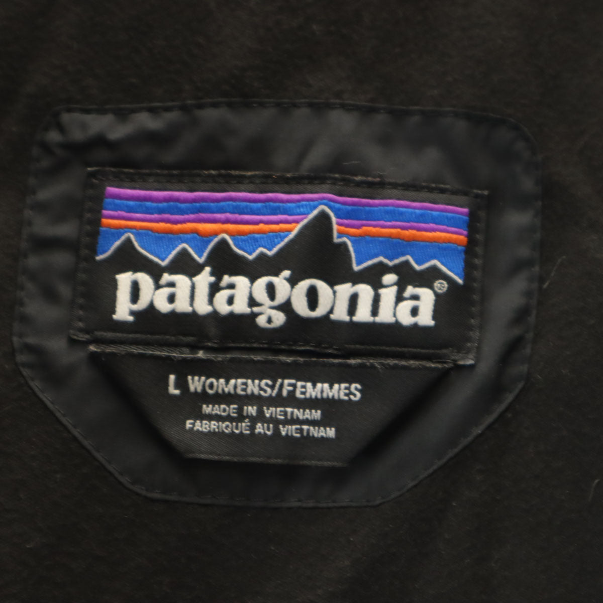 美品 patagonia パタゴニア ダウンコート L ブラック アウトドア 28441FA19 レディース