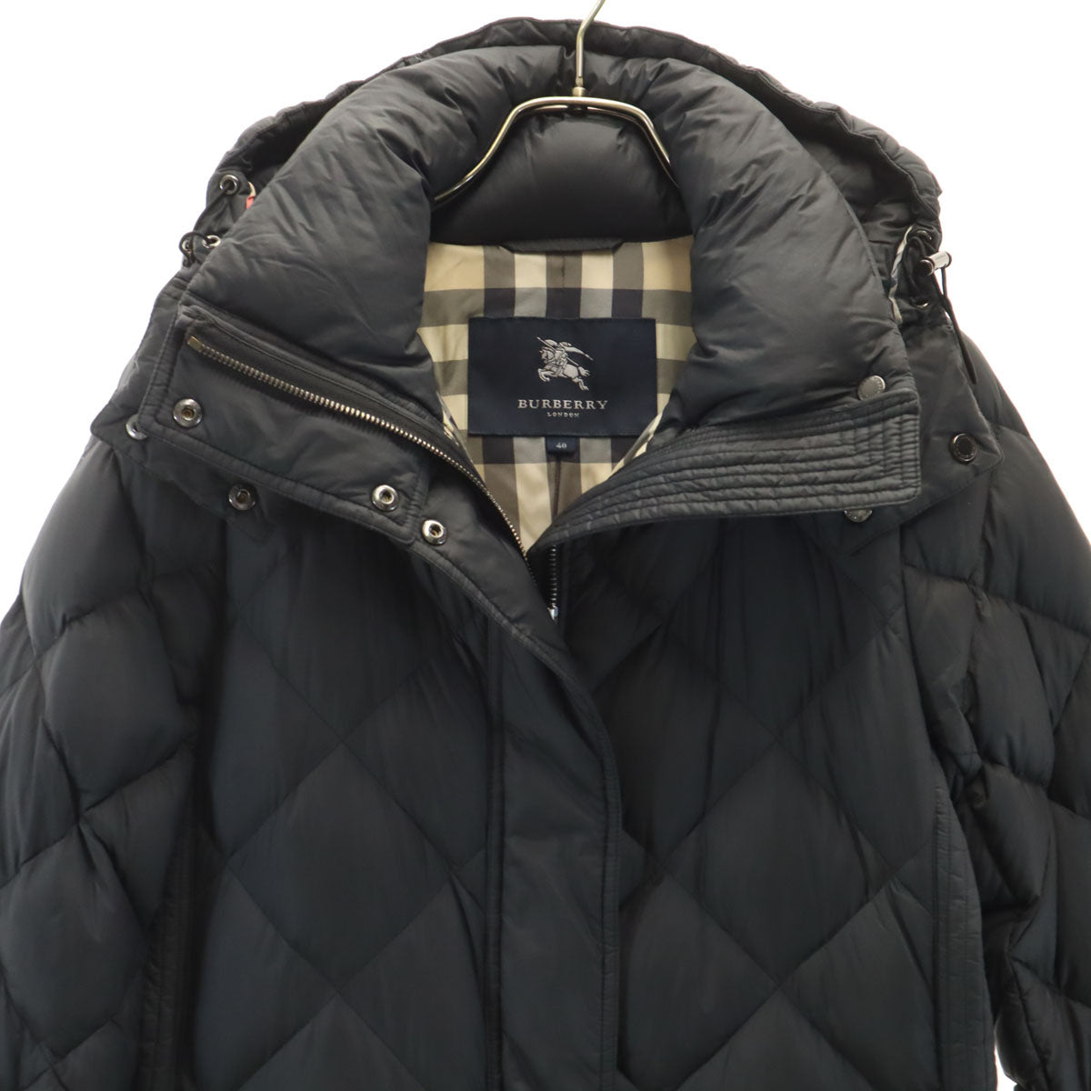 BURBERRY LONDON バーバリーロンドン ダウンコート 40 ブラック 三陽商会 レディース