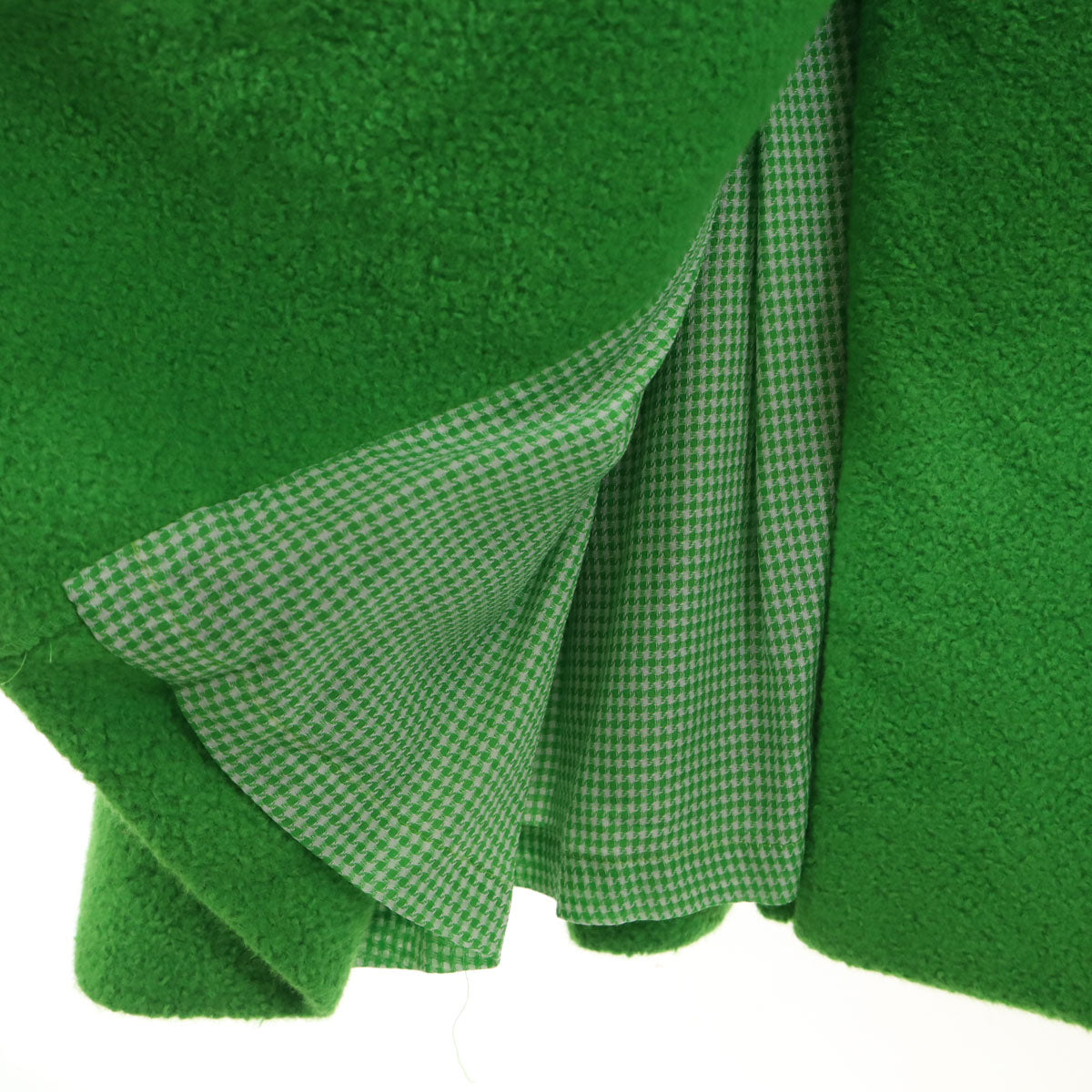 美品 Christian Dior クリスチャンディオール 90s アンゴラブレンド オールド ブークレ ウールコート 9 黄緑 レディース