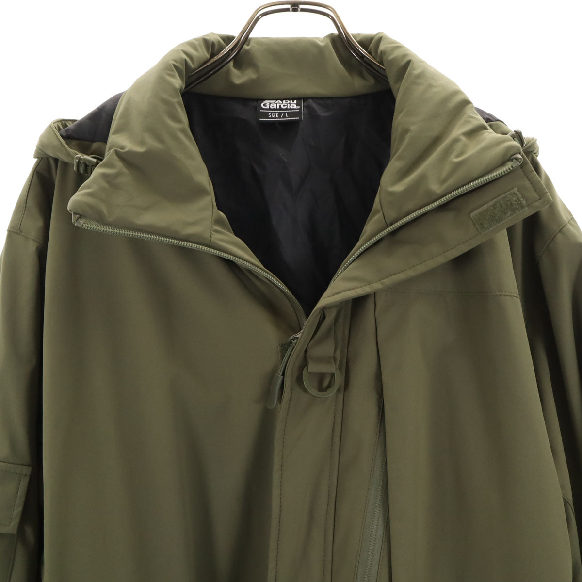 美品 AbuGarcia アブガルシア 中綿コート L オリーブ メンズ