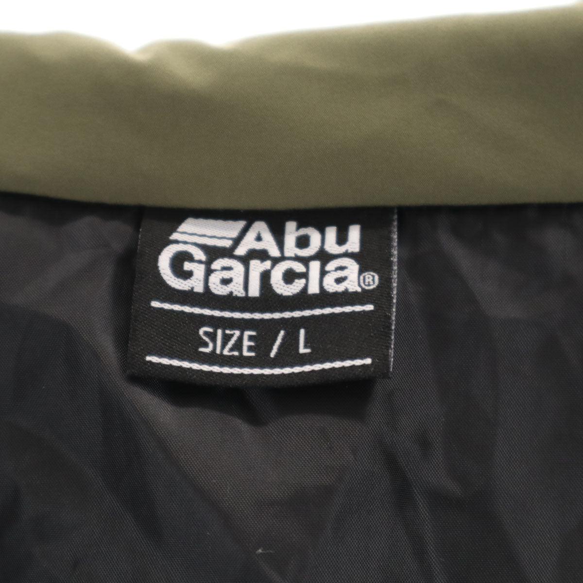 美品 AbuGarcia アブガルシア 中綿コート L オリーブ メンズ