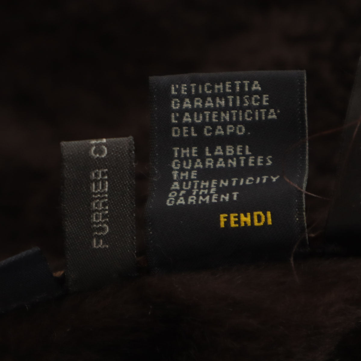 FENDI フェンディ ムートンコート 38 ブラウン レディース