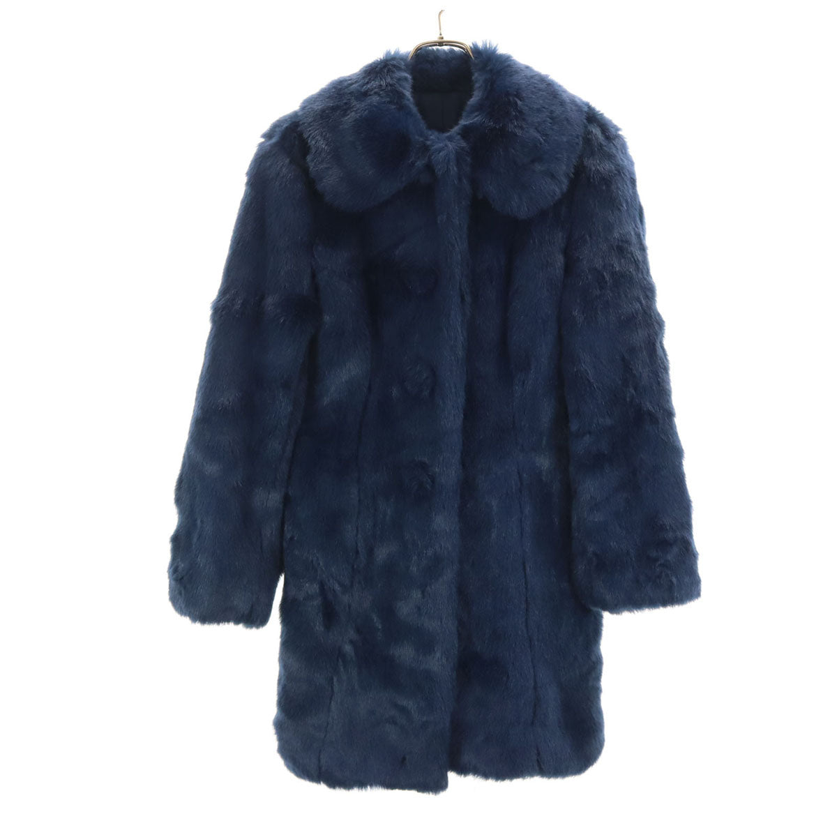 HYSTERICS ヒステリックス 日本製 フェイク ファーコート FREE ネイビー ヒステリックグラマー レディース