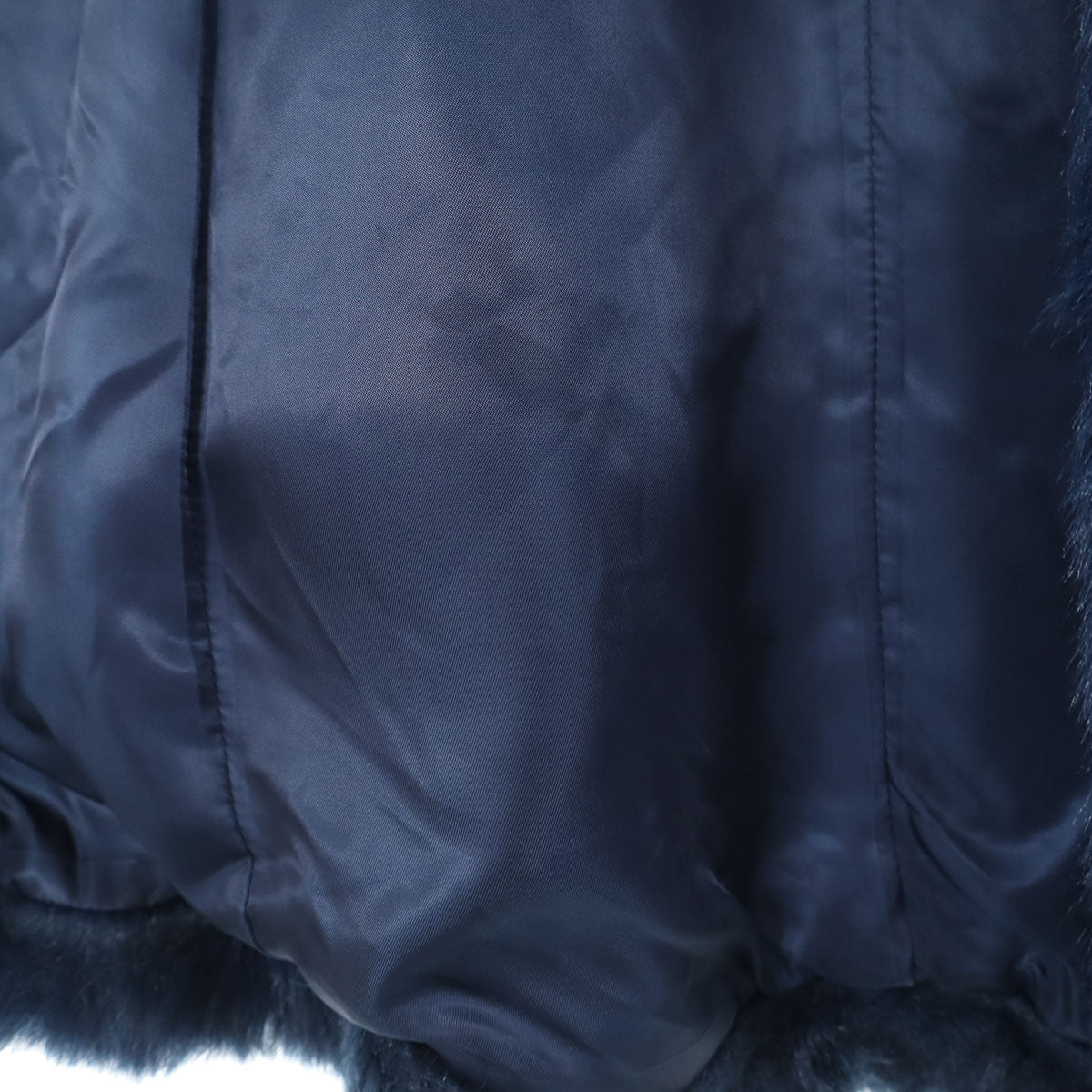 HYSTERICS ヒステリックス 日本製 フェイク ファーコート FREE ネイビー ヒステリックグラマー レディース