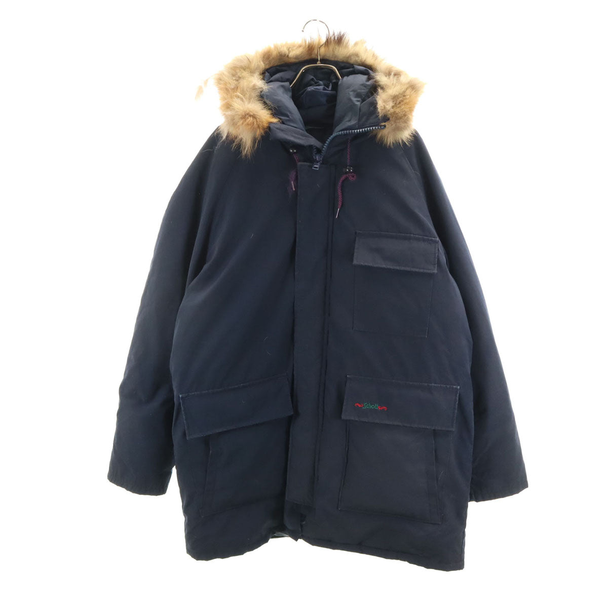 schott ショット USA製 ダウンコート L ネイビー メンズ