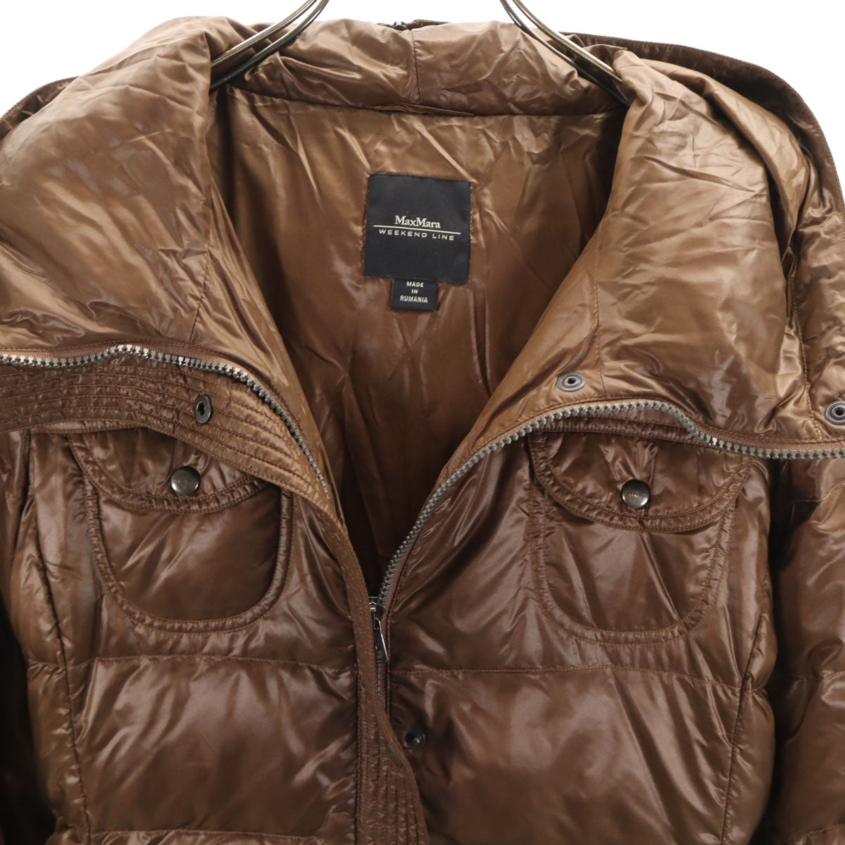 MaxMara WEEKEND LINE マックスマーラ ウィークエンドライン ダウンコート 40 ブラウン レディース