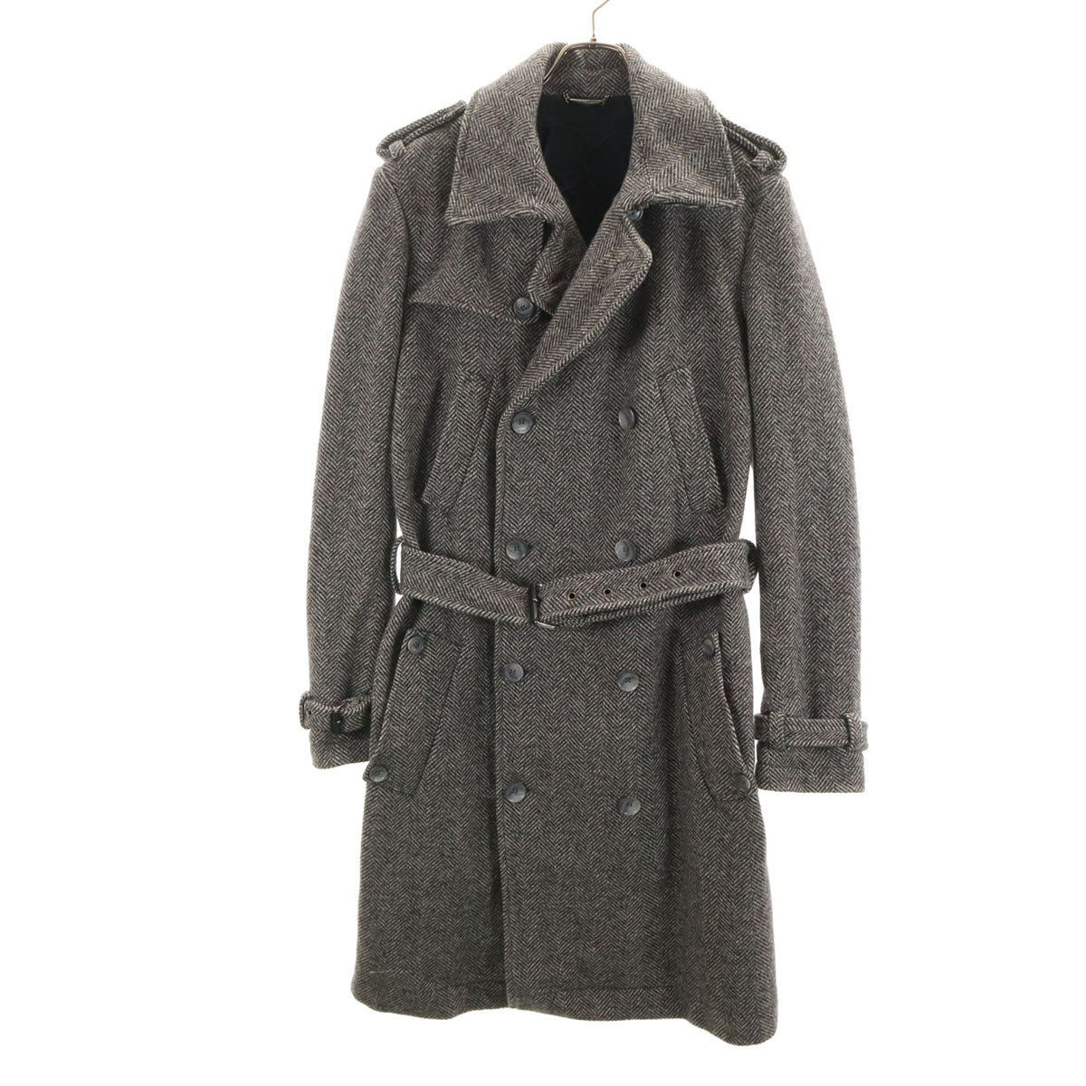 DOLCE&GABBANA ドルチェアンドガッバーナ トレンチコート 48 グレー メンズ