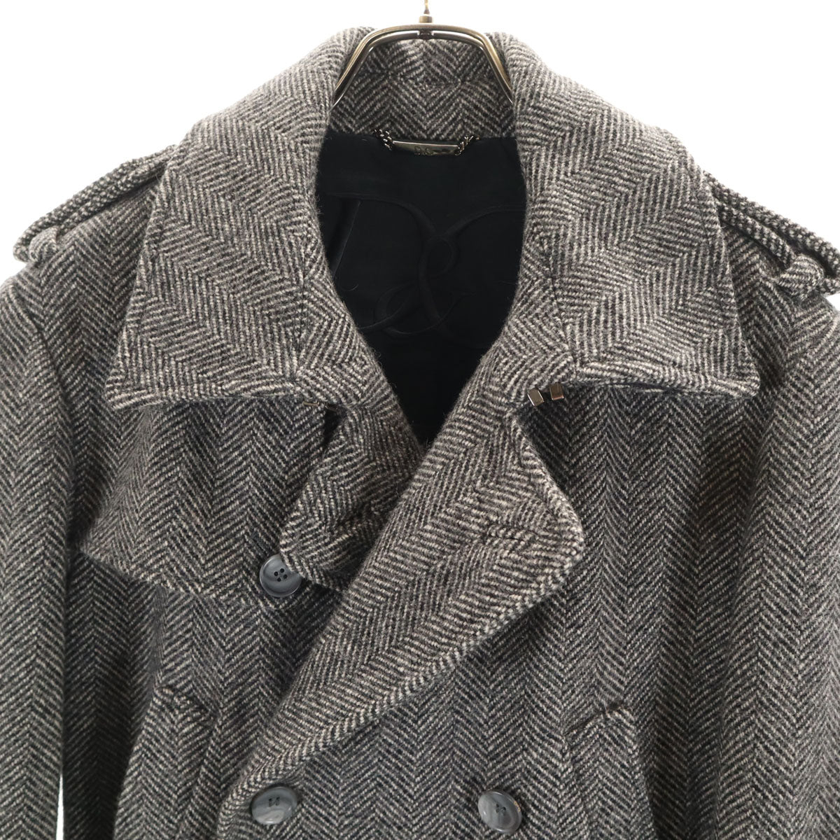 DOLCE&GABBANA ドルチェアンドガッバーナ トレンチコート 48 グレー メンズ