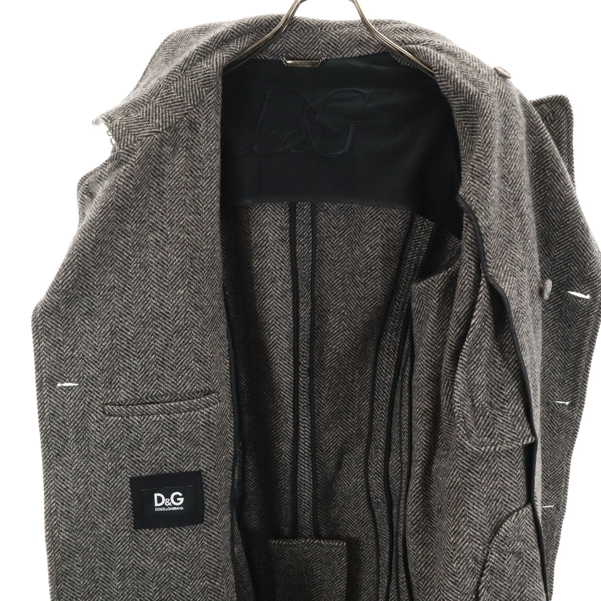 DOLCE&GABBANA ドルチェアンドガッバーナ トレンチコート 48 グレー メンズ