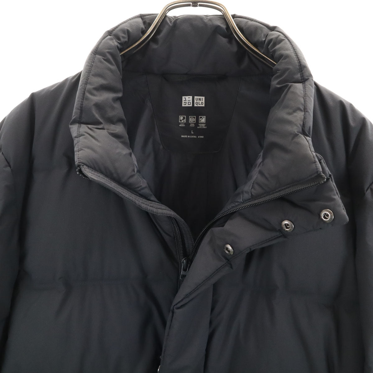 UNIQLO ユニクロ シームレス ダウンパーカー L ブラック メンズ