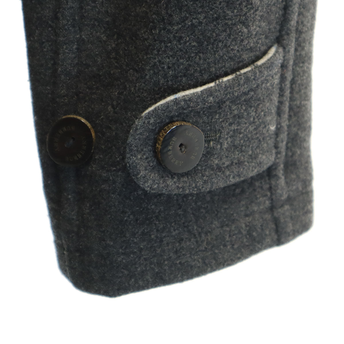 BURBERRY LONDON バーバリーロンドン メルトン ダッフルコート 140A チャコールグレー 三陽商会 キッズ