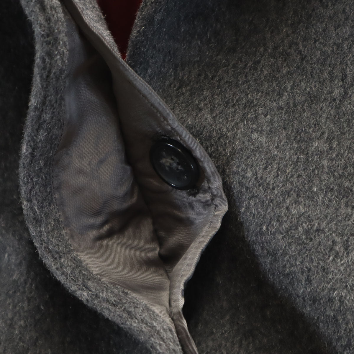 Paul Smith BLACK ポールスミス ブラック スタンドカラー ウールコート 42 チャコールグレー レディース