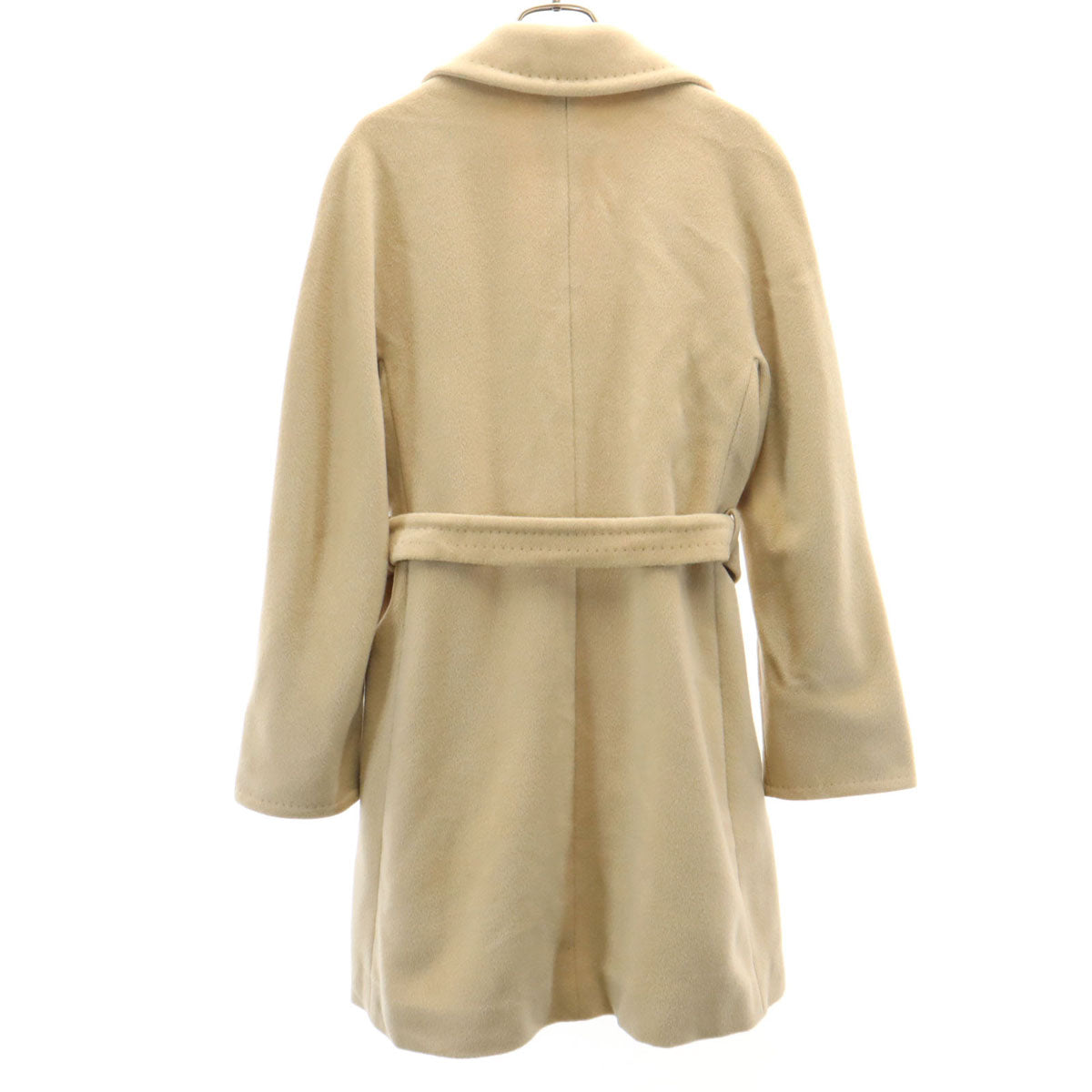 MAX MARA マックスマーラ イタリア製 ウールブレンド ウールコート 40 ベージュ レディース