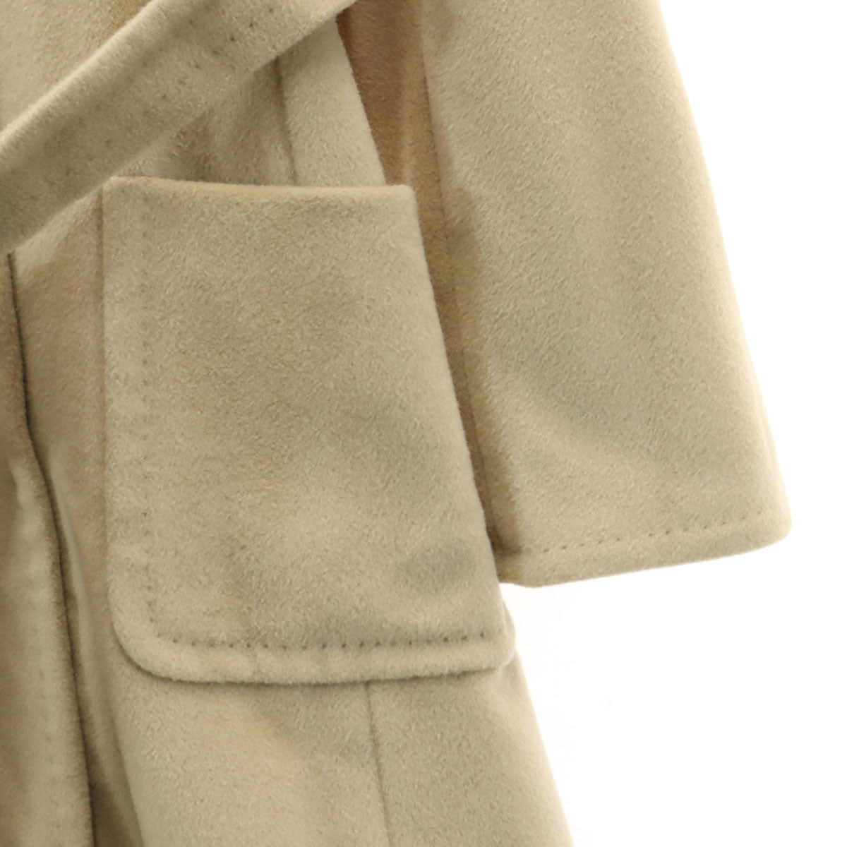 MAX MARA マックスマーラ イタリア製 ウールブレンド ウールコート 40 ベージュ レディース